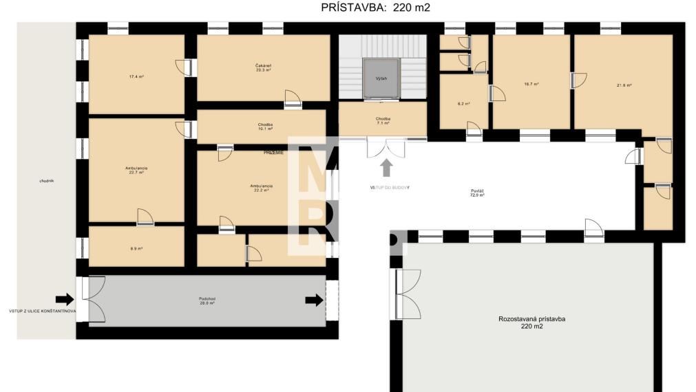 PREDAJ / historickej budovy Weberovho domu v Prešove