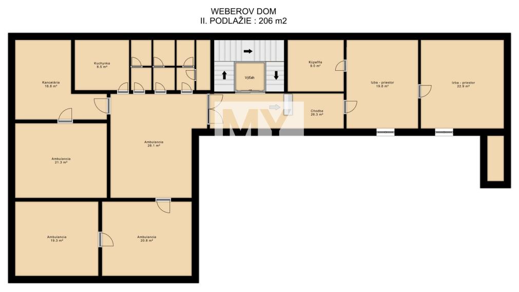 PREDAJ / historickej budovy Weberovho domu v Prešove