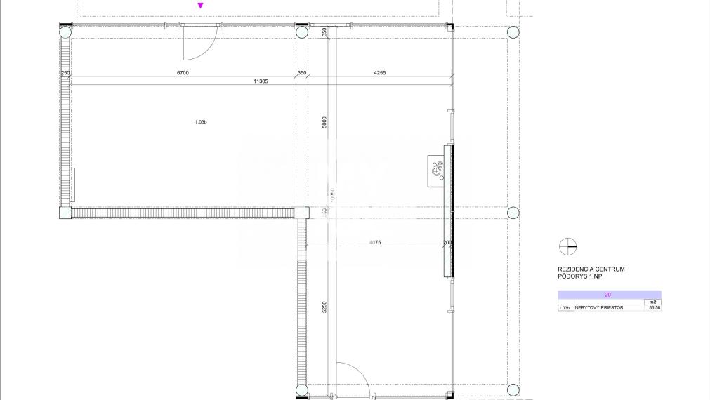 ZNÍŽENÁ CENA: Nebytový priestor v Rezidencii Centrum č. 20