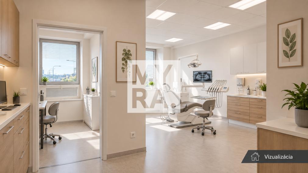Priestory pre ambulanciu 66,57 m² – klimatizácia, výťah, Prešov