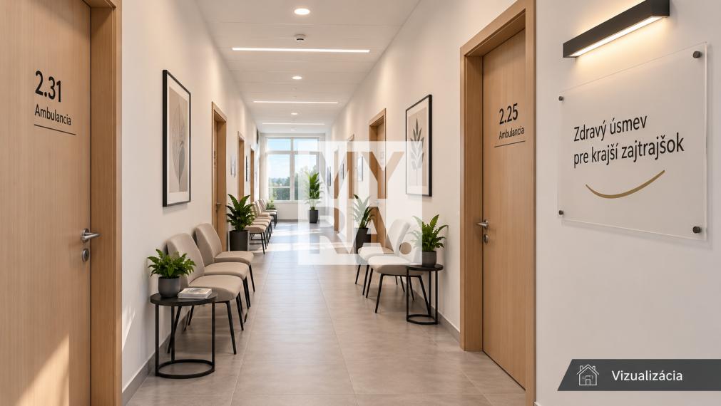 Priestory pre ambulanciu 66,57 m² – klimatizácia, výťah, Prešov