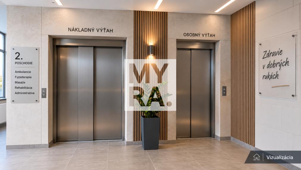 Priestory pre ambulanciu 66,57 m² – klimatizácia, výťah, Prešov