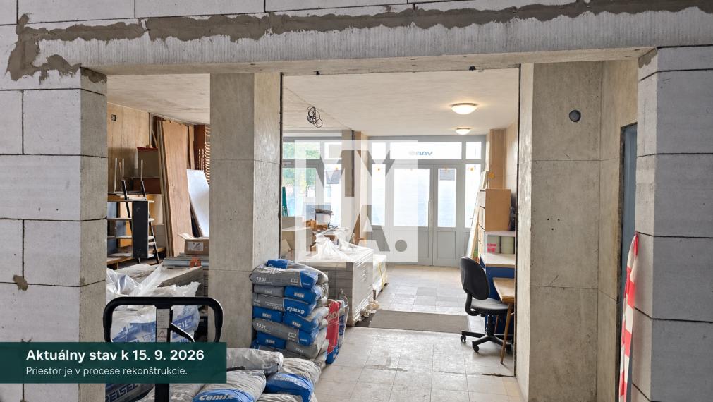 Kancelársky priestor 56 m²  – pri autobusovej stanici v Prešove